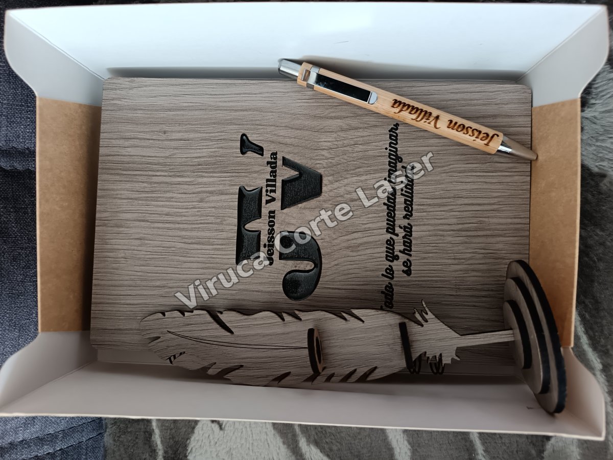 Agenda Mdf + Lapicero 002