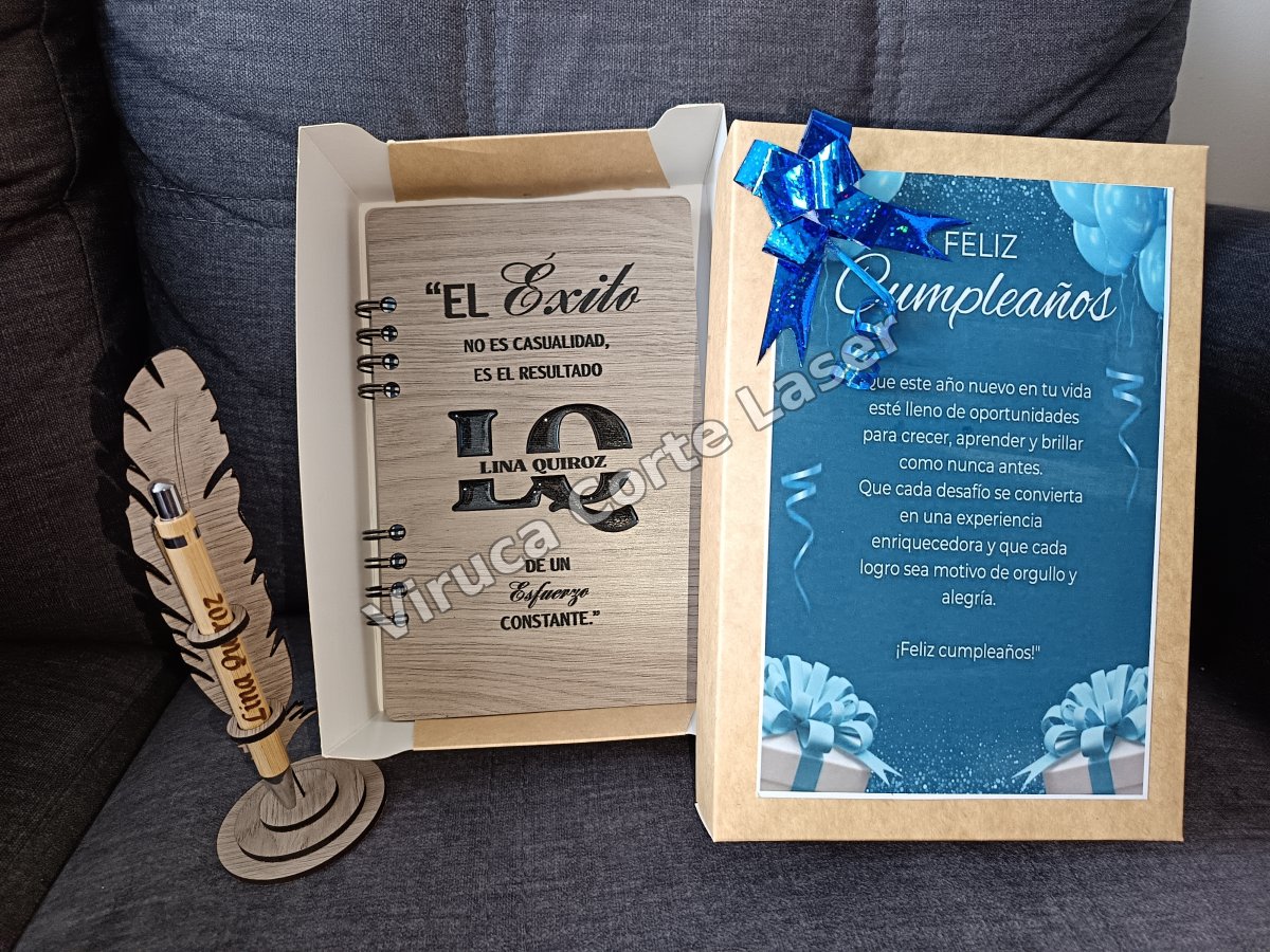 Agenda Mdf + Lapicero 003