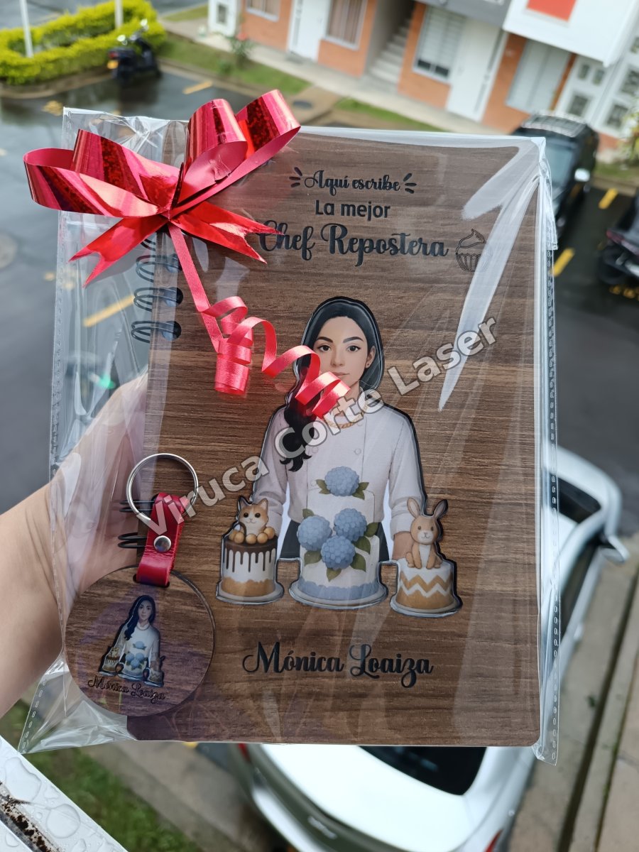 Agenda Mdf + Llavero 001