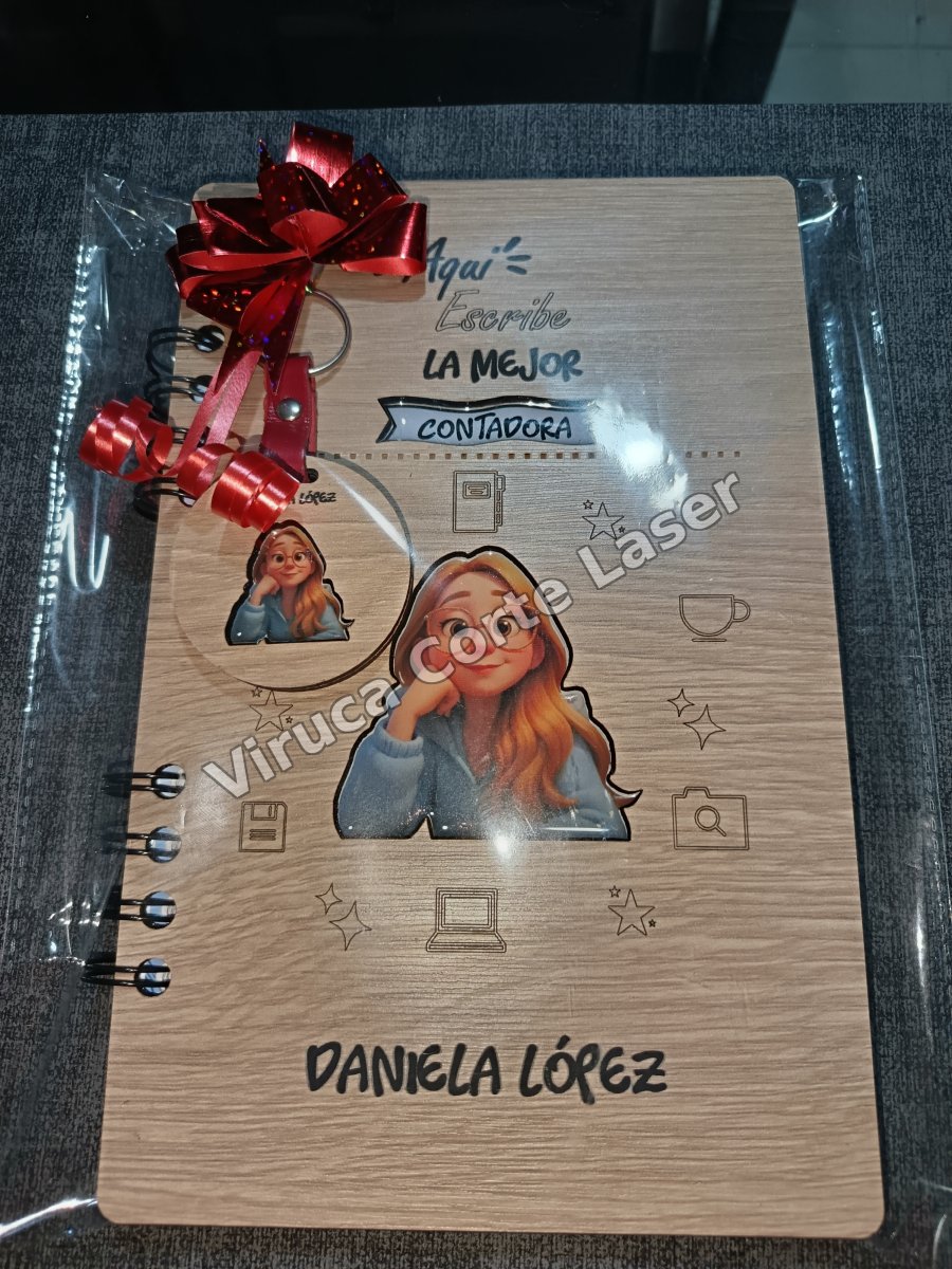 Agenda Mdf + Llavero 002