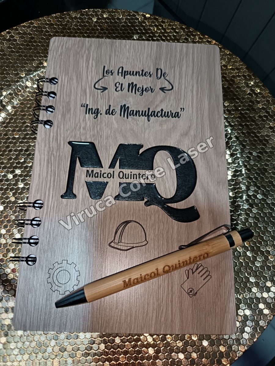Agenda Mdf + Lapicero 006