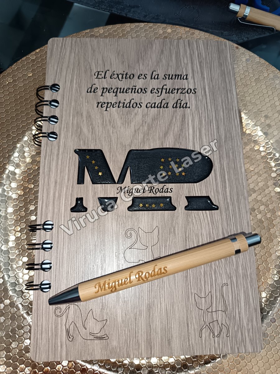 Agenda Mdf + Lapicero 011