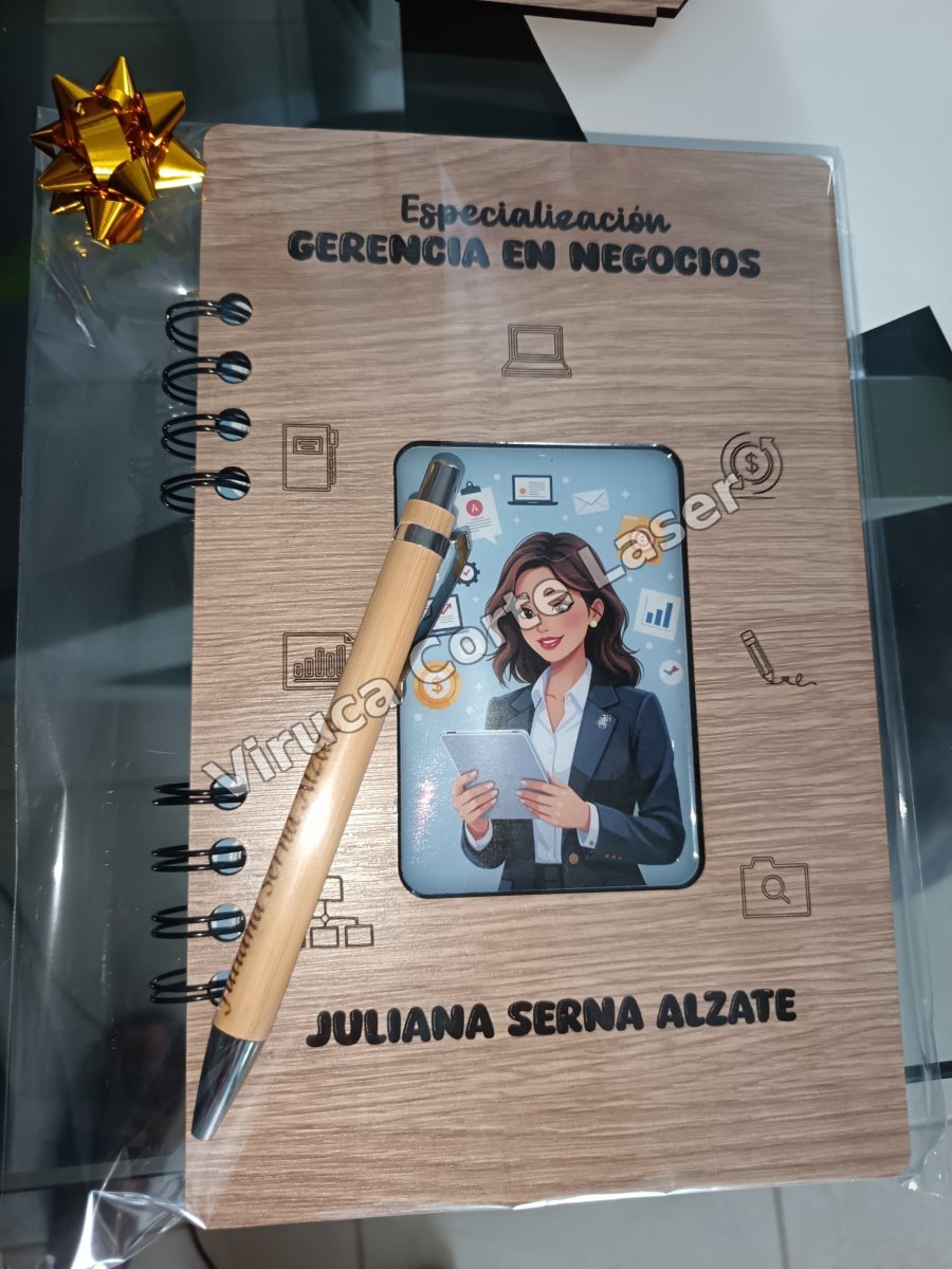 Agenda Mdf + Lapicero 012