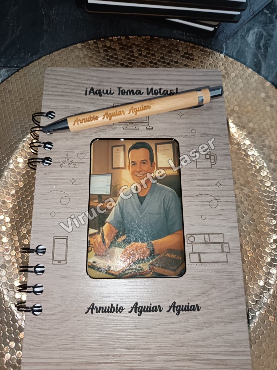 Agenda Mdf + Lapicero 019