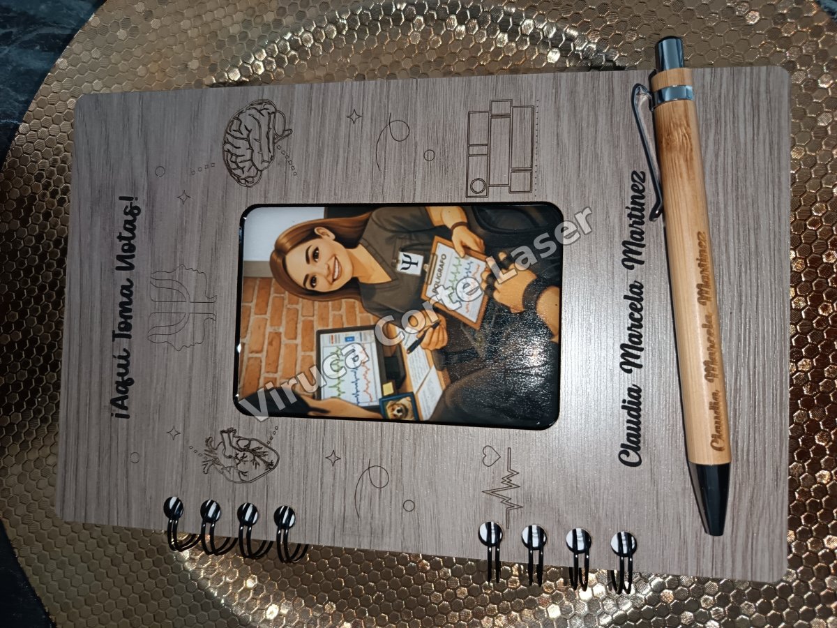 Agenda Mdf + Lapicero 020