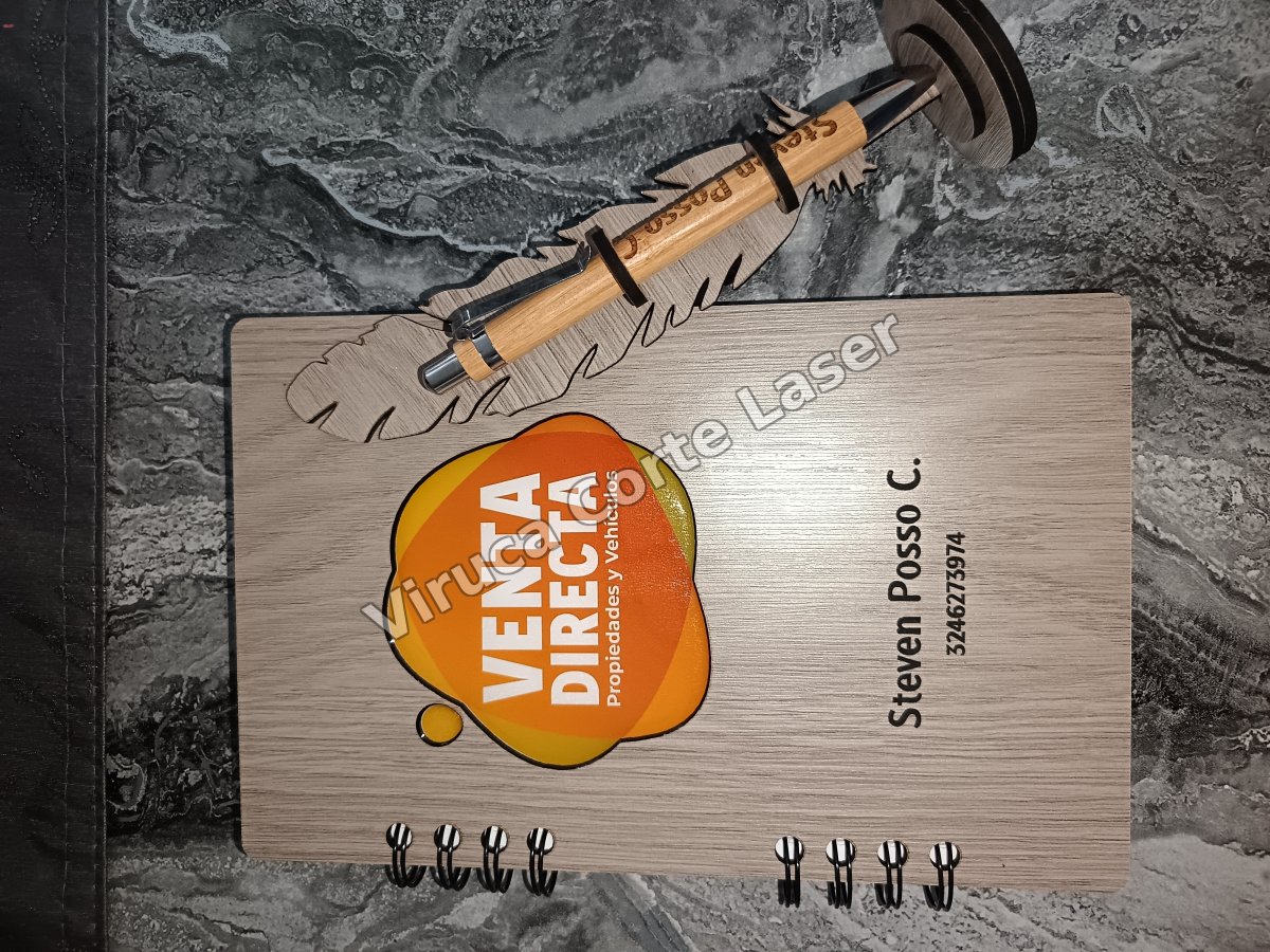 Agenda Mdf + Lapicero 021