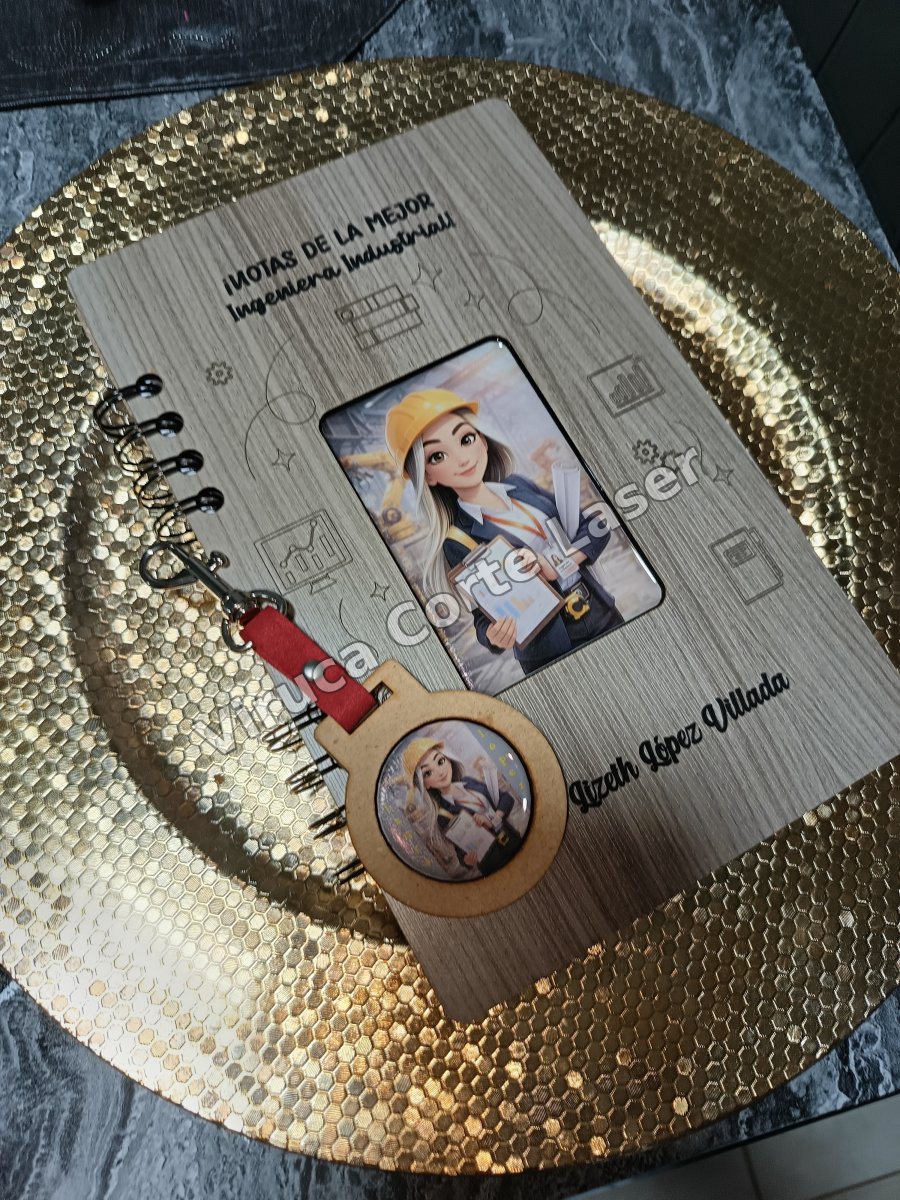 Agenda Mdf + Llavero 004